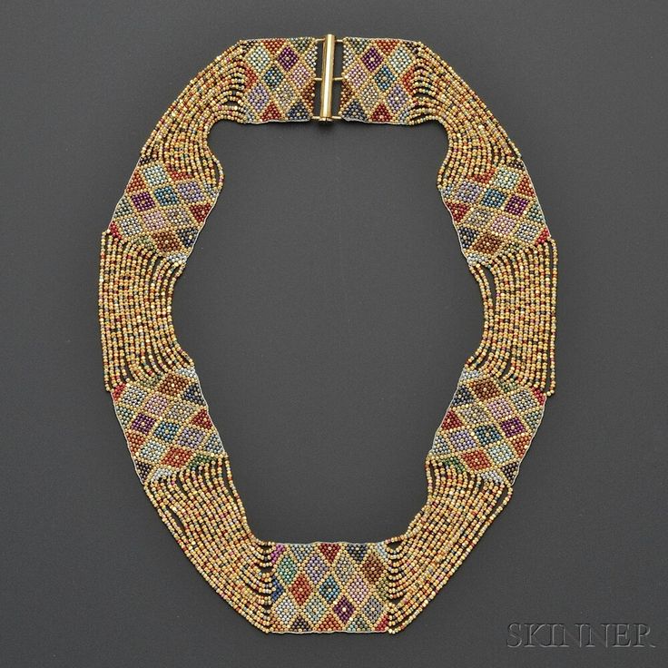 Necklace Collection : Jugendstil Beadwork Necklace, Wiener Werkstätte ...