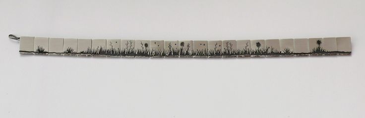 Panoramic necklace, by Jane Dodd, sterling silver.