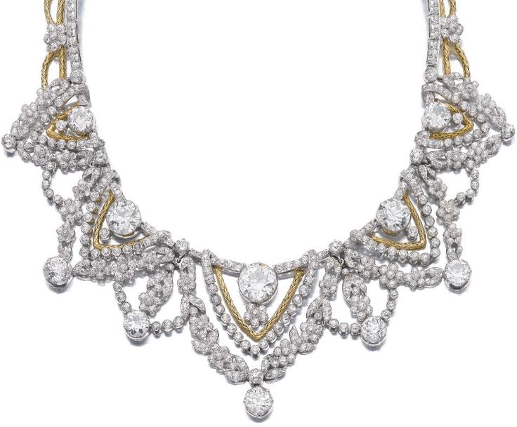 Spectacular gold and diamond necklace by Marchak. Via Diamonds in the Library.