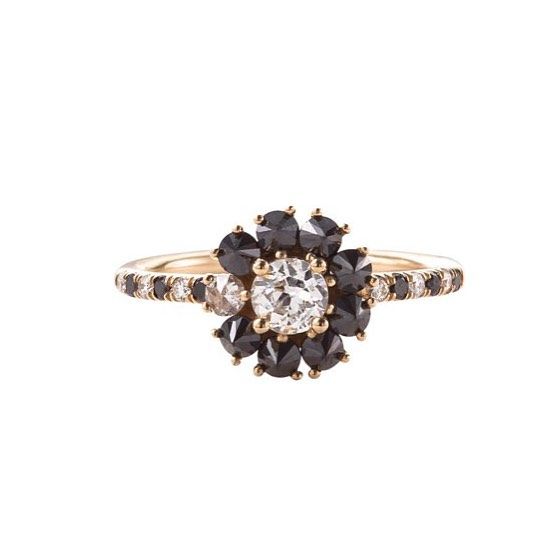  just added to mociun.com // The Eclipse Diamond Ring // a stunning cluster of b...