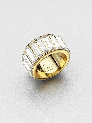 love the modern deco vibe on this ring from kate spade new york #yesplease