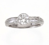 Bezel Branch Goddess Engagement Ring | Barbara Michelle Jacobs | Fine, ethical j...