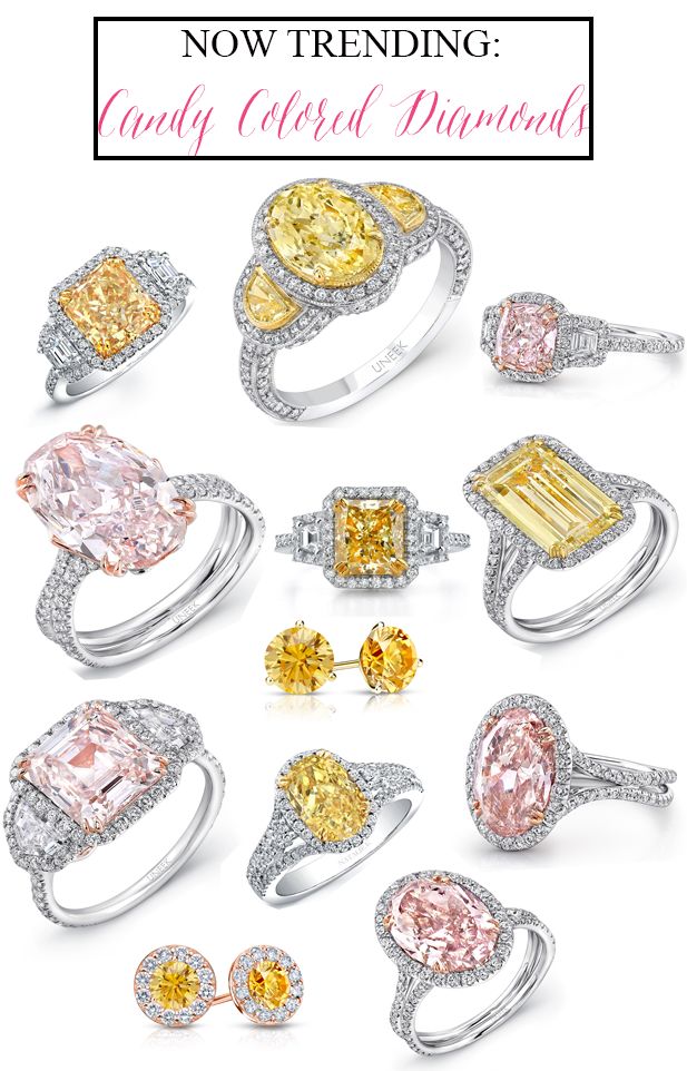 Candy Colored Diamonds and Engagement Rings