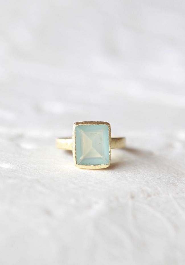 Color My World Indie Aquamarine Ring  / Shop Ruche