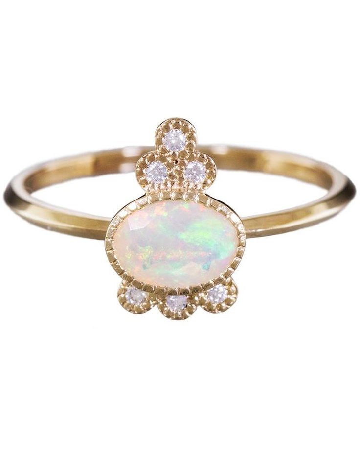 Opal Engagement Rings That Are Oh-So Dreamy | Martha Stewart Weddings - Jennie...