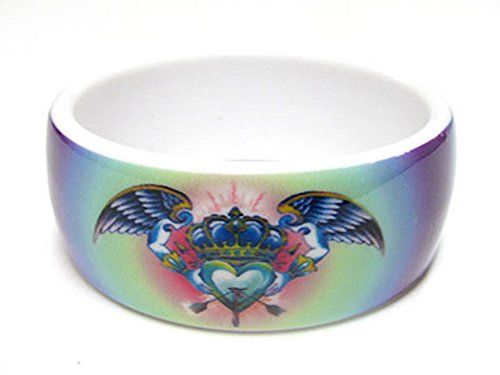Art Bracelet Bangle C57 Heart Wings Crown Tattoo Art Recyclebabe Bracelets www.a...