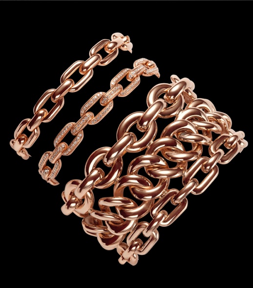 18K rose gold & diamond bracelets - Ralph Lauren fine jewelry