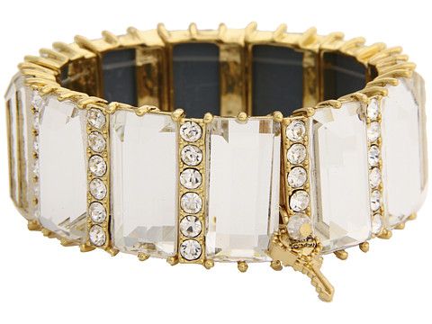 Betsey Johnson Iconic Baguette Crystal Stretch Bracelet Crystal