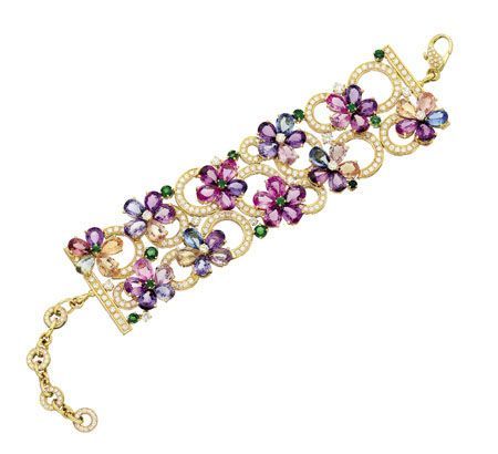 bulgari sapphire flower necklace