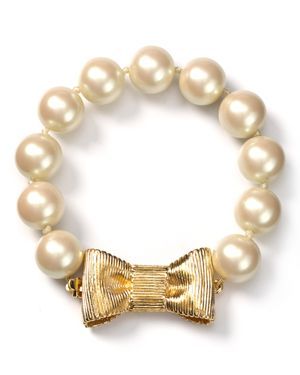 Kate Spade Pearl and Bow Bracelet