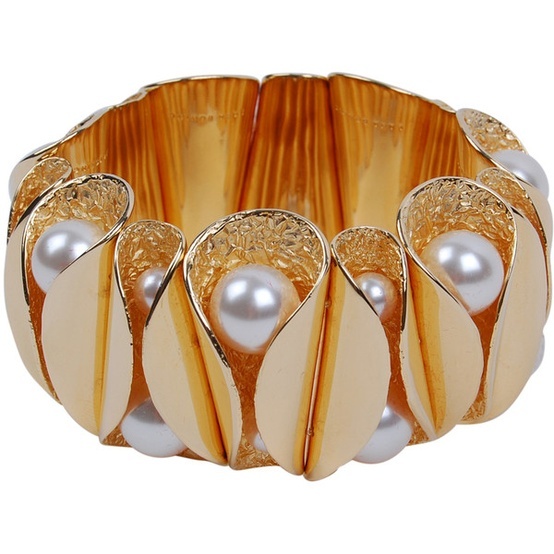 LARA BOHINC Pearl gold bracelet