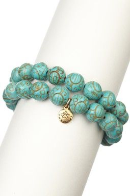 Turquoise Magnesite Bracelets.