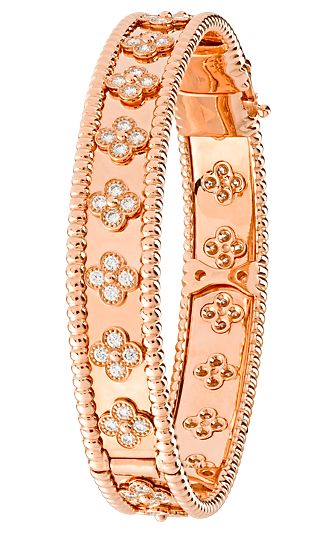 Van Cleef & Arpels diamond & rose gold bracelet