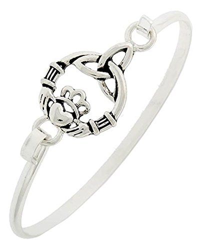 Irish Claddagh Bracelet C43 Celtic Silver Tone Delicate B... www.amazon.com/...