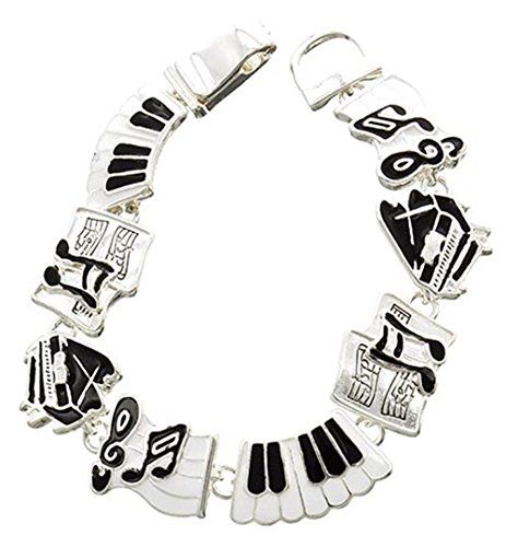 Piano Magnetic Bracelet C16 Black White Baby Grand Sheet ... www.amazon.com/...