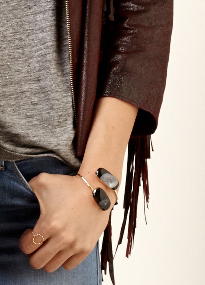 love this stone bracelet // so boho chic