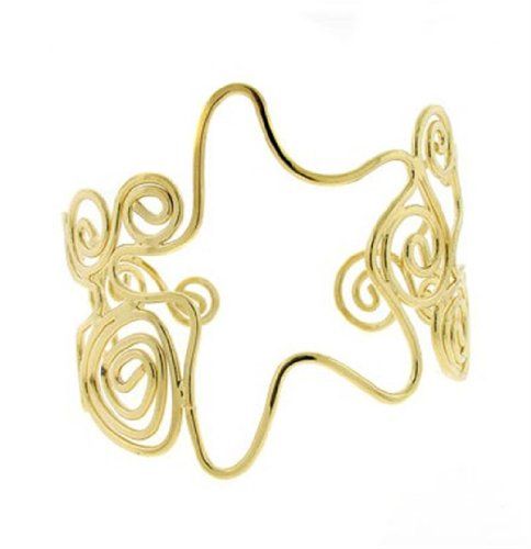 Wide Star Cuff Bracelet D4 Adjustable Swirls 2.5 in Freef... www.amazon.com/...
