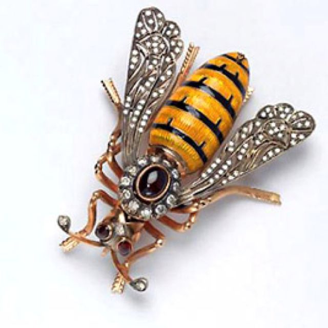 Victorian bee brooch.