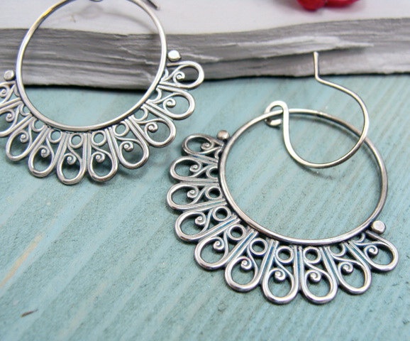 Earrings | Siren Jewels Designs. Sterling silver