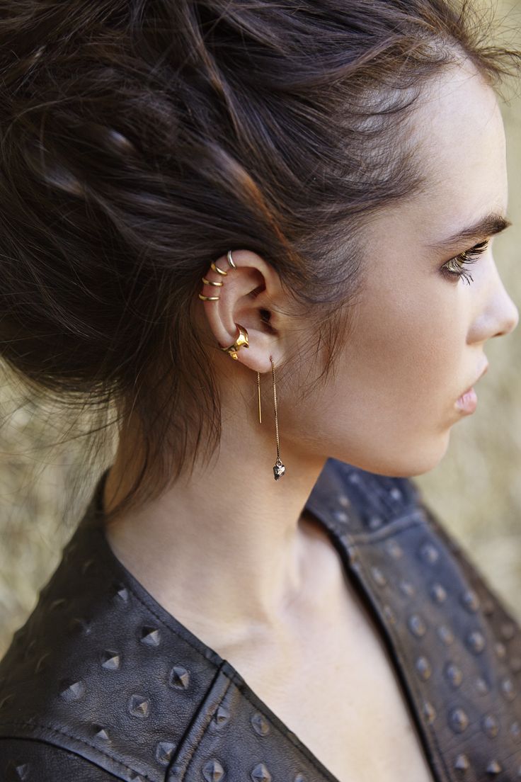 the most badass ear cuff situation with the delicate Tiny Ear cuffs, Vesper Ear ...