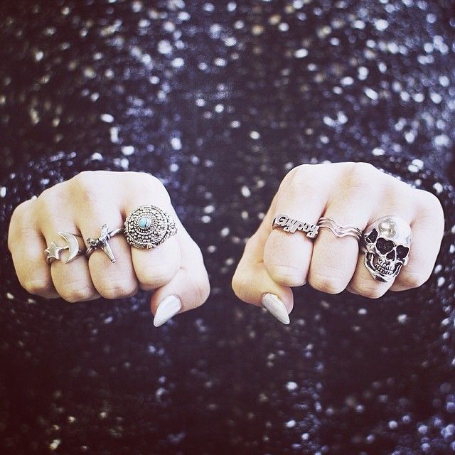 Knuckle city!  Shop these rings online and in store now! #gypsywarrior #gypsyjew...