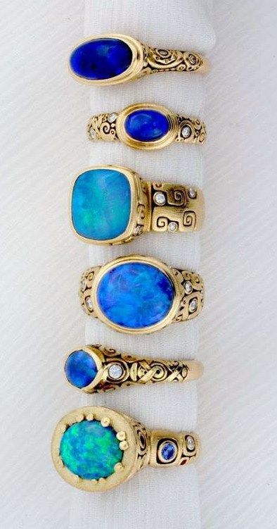 Opal rings from Alex Sepkus