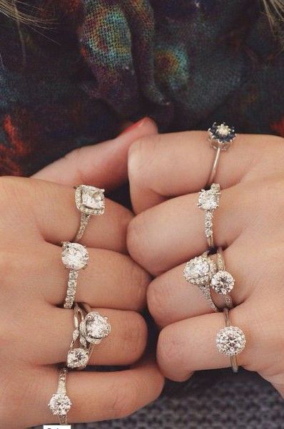 Stunning Brilliant Earth engagement rings.