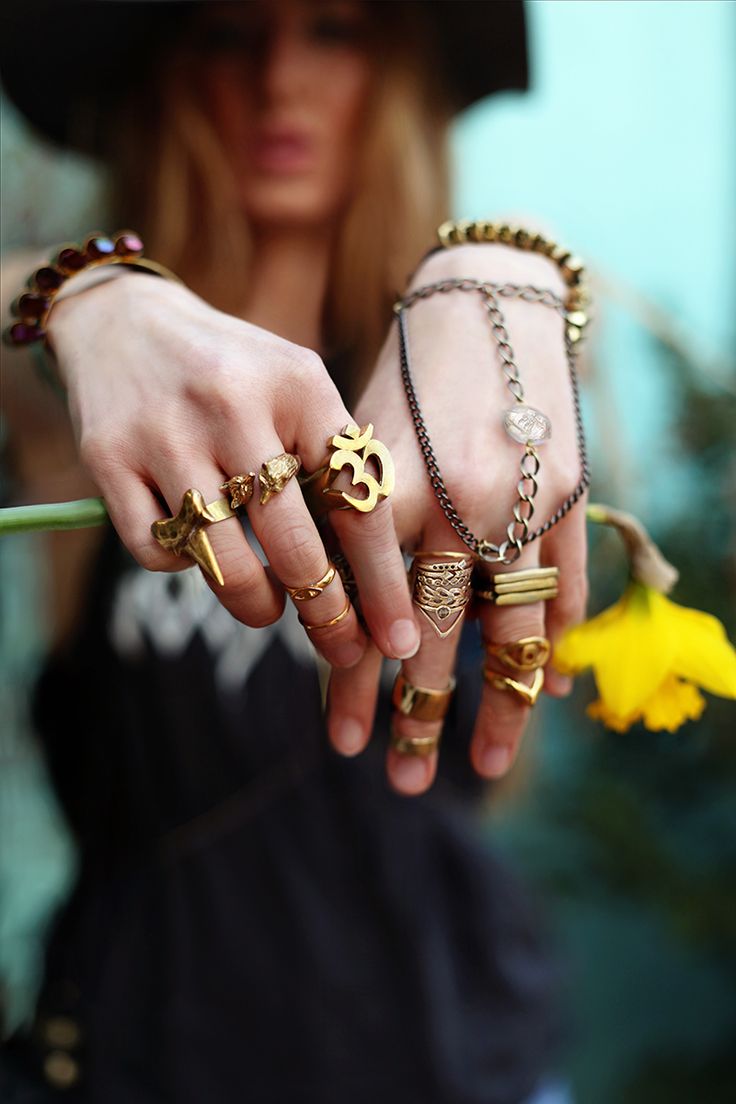 caught up in a dream . . . boho rings
