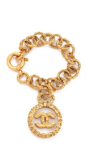 WGACA Vintage Vintage Chanel CC in Glass Bracelet --- Umm yes please??