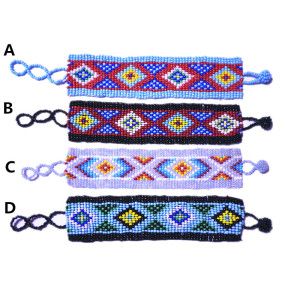 4 Colors Seed Beads Pattern Bracelets with Adjustable Clasps, inbracelets.com/.....