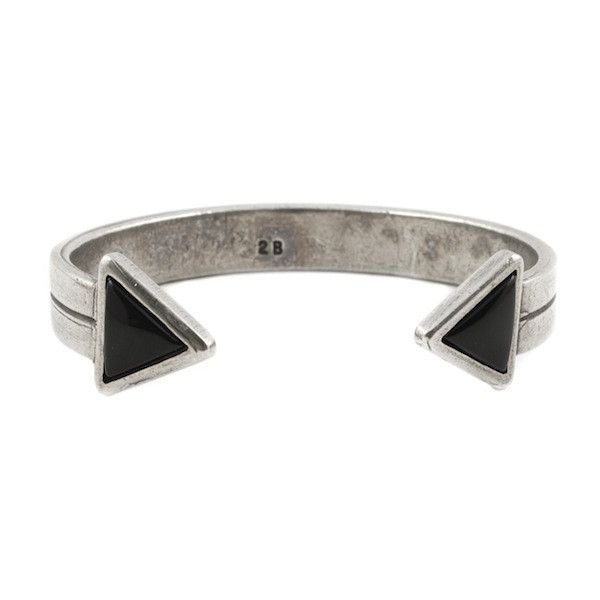 Buffalo Spirit Cuff / Antique Silver -  $168.00 #the2bandits #onyx #bracelet