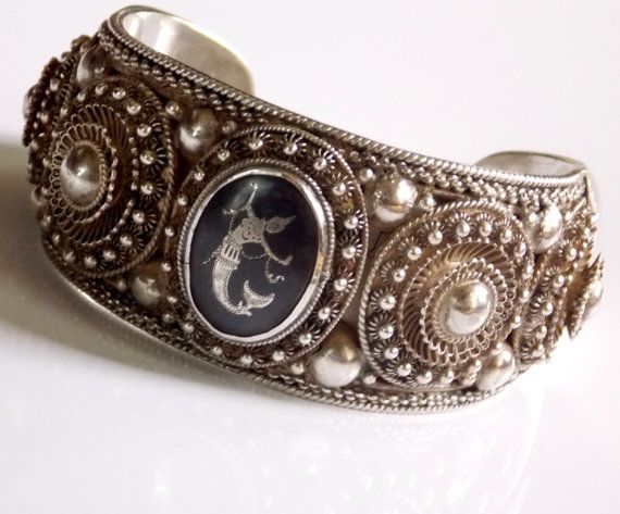 Vintage1940's  Niello Siam Ornate Sterling by TheButterflyBoxdeitz, $150.00