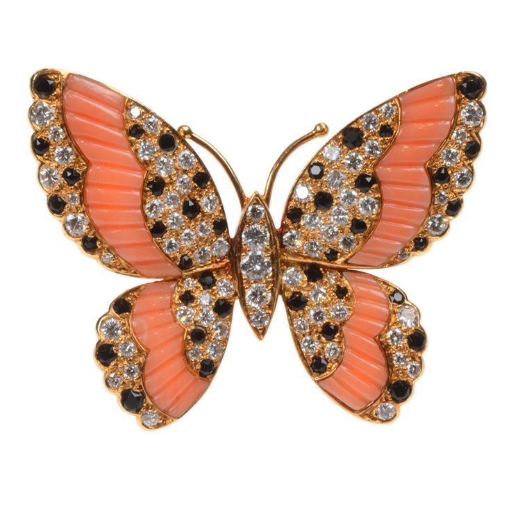1stdibs.com | VAN CLEEF & ARPELS Gem-Set Butterfly Brooch/Pendant