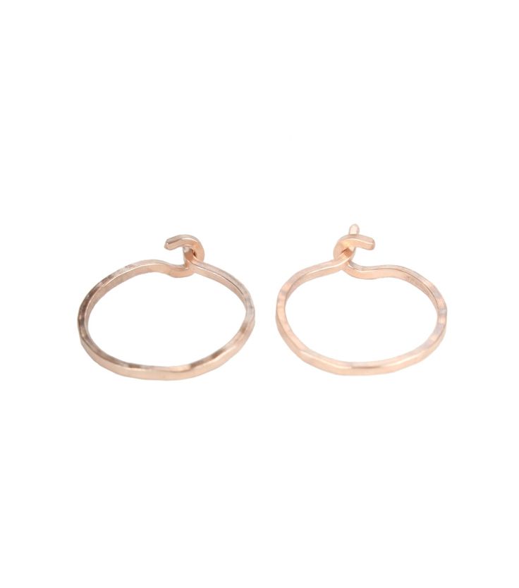Hoop Dream Earrings in rose gold, available at www.catbirdnyc.com.