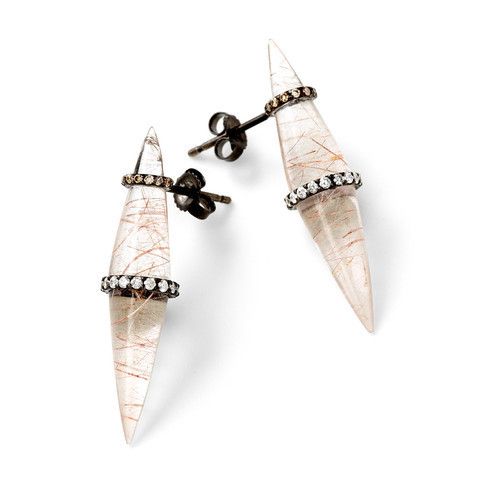Large Planetary Spike Earrings by MPL