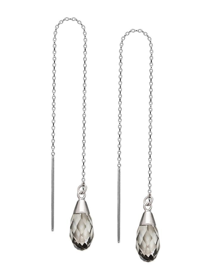 Silver Drop Earrings - JewelMint