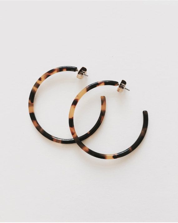 These open hoop tortoise earring are part of my first collection! Please see my ...