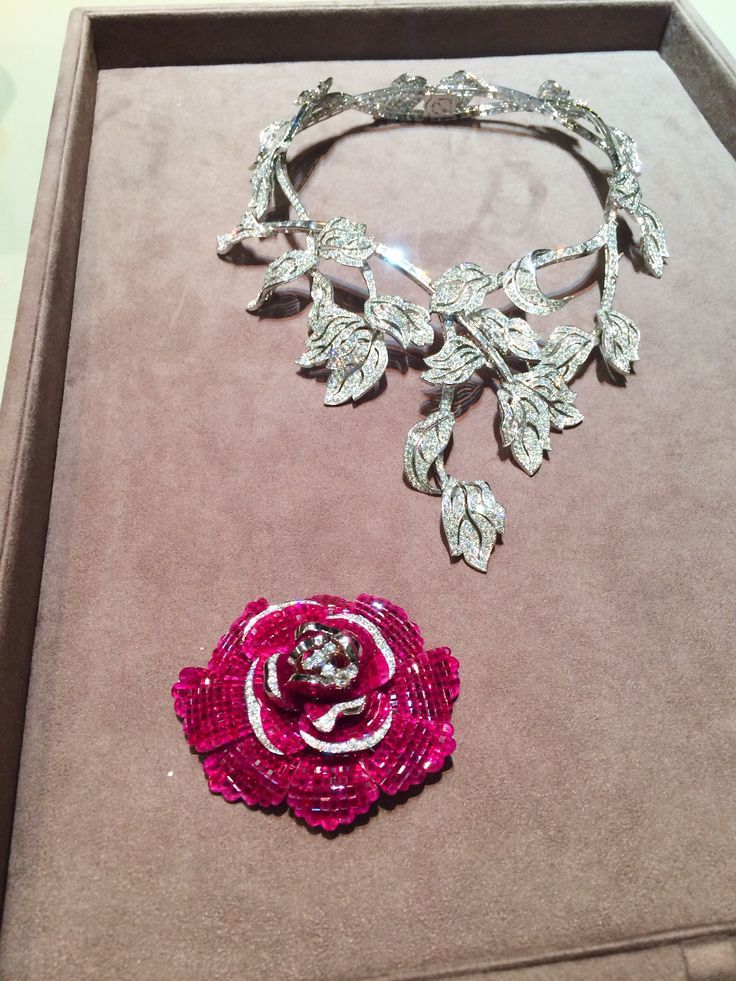 The Peony Mystery-Setting Necklace fresh from the Van Cleef & Arpels workshop pr...