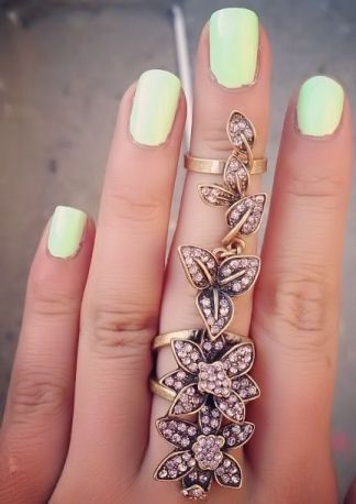 Floral Knuckle Ring ♥ L.O.V.E.