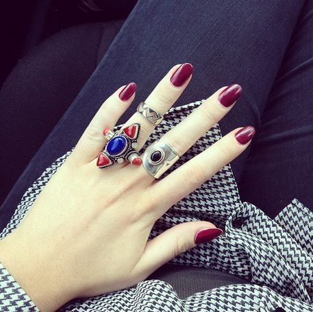 Our 'Penta stone ring' spotted on blogger: good-day-agency.com at the weekend! W...