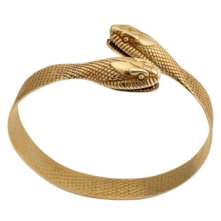 Art Deco Gold Snake Bracelet