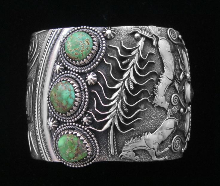 Carico Lake Cuff Bracelet ($4,200.00) ||   Carico Lake Turquoise Sterling Silver...