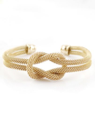 Gold Double Layers Twine Bracelet