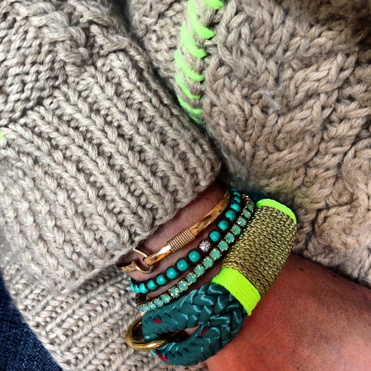 #theropes #theropesmaine #bracelets #statementjewelry #turquoise #neon