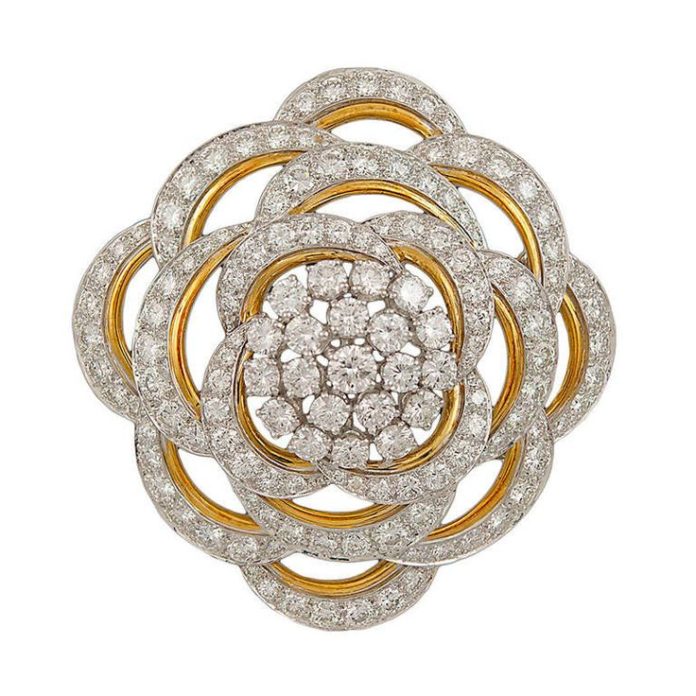 Brooches Jewels : DAVID WEBB Diamond Brooch/Pendant | From a unique ...