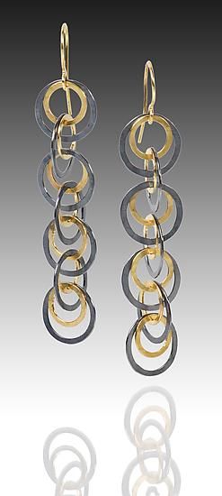 Earrings | Heather Guidero. Gold and Silver