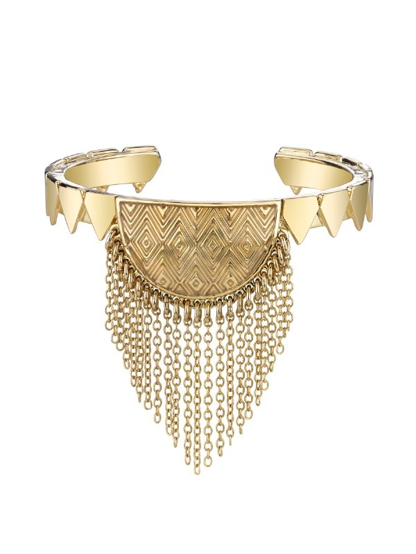 House of Harlow : Cuff With Tassel Epoxy Crescent