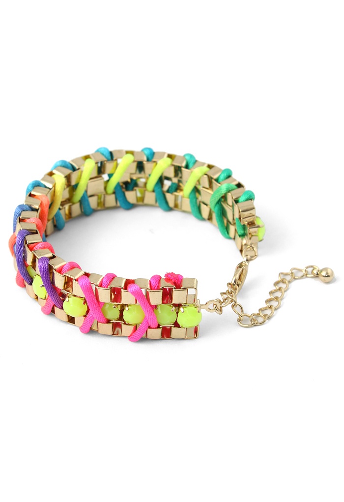 Neon Multi-Color Chain Bracelet