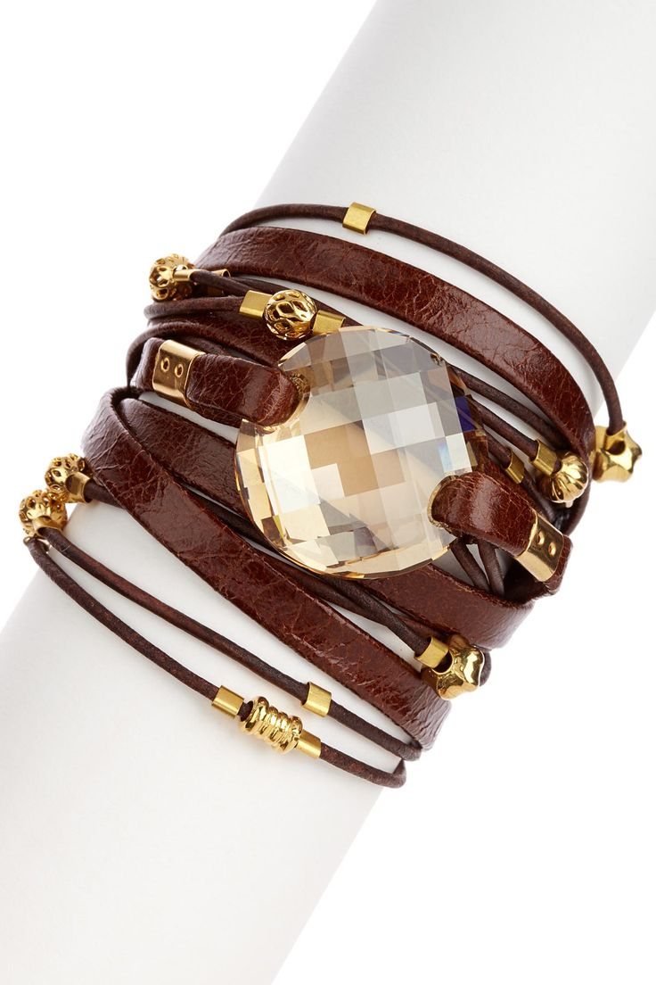 Sara Designs Swarovski Crystal Wrap Bracelet