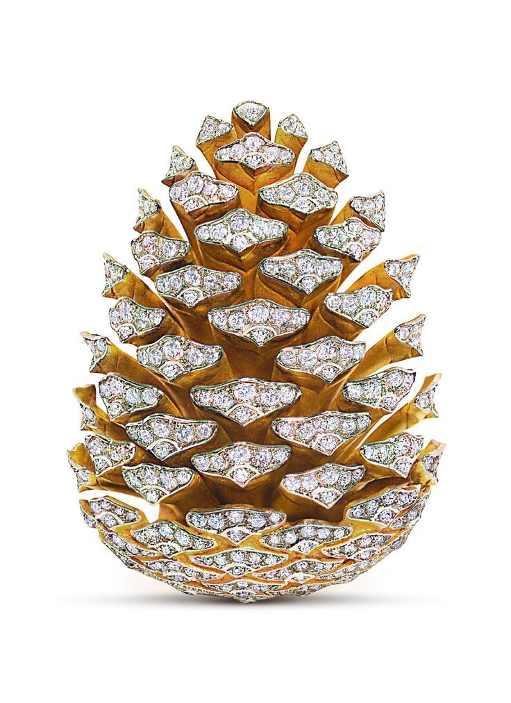 Pinecone brooch with diamonds.  …Wishes!!! … Life’s Pleasures??